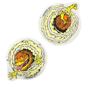 Anti Hero Grimple Stix Sticker 2 Pack Orange 13cms