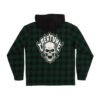 Creature Bonehead Flame Hood Flannel Jacket