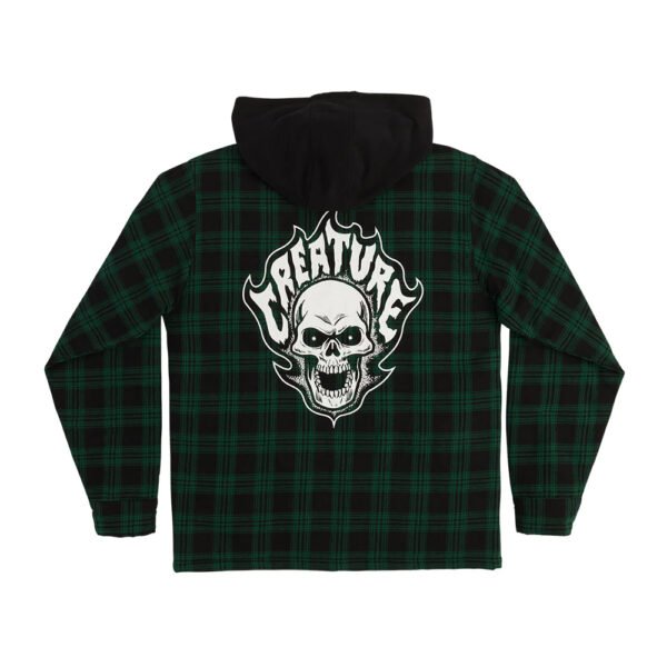 Creature Bonehead Flame Hood Flannel Jacket