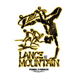 Bones Brigade Lance Mountain Yellow Sticker 12 cms