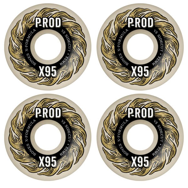 Bones P-Rod Pro X-Formula Sidecut Wheels 54mm 95A