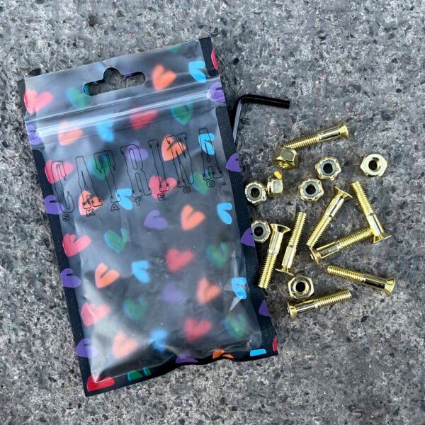 Catrina Tornillos 1" Oro c/Llave Allen