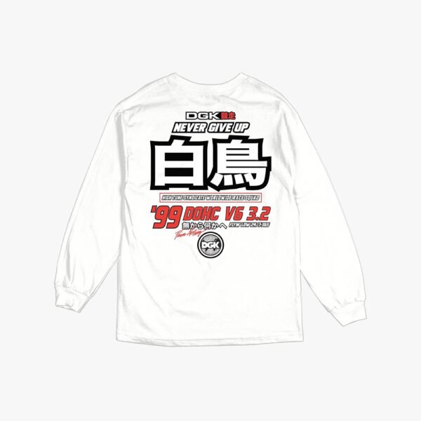 DGK Pole Position White Long Sleeve