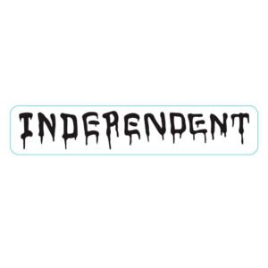Independent Vandal White Sticker 15x3cms