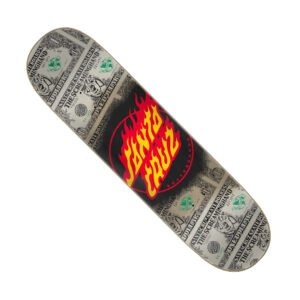 Santa Cruz Dollar Flame Dot Deck 8.0