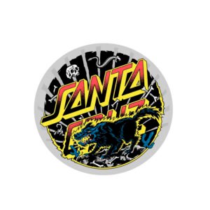 Santa Cruz Kendall Wolf Dot Sticker 10cms