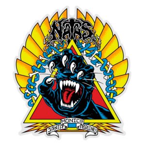 Santa Cruz Natas Screaming Panther Sticker 16cms
