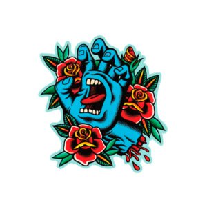 Santa Cruz Screaming Flash Sticker 11cms