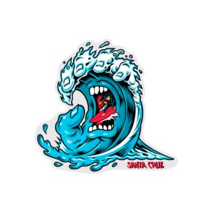 Santa Cruz Screaming Wave Sticker 11cms