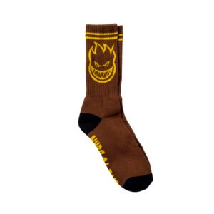 Spitfire Bighead Brown Gold Socks