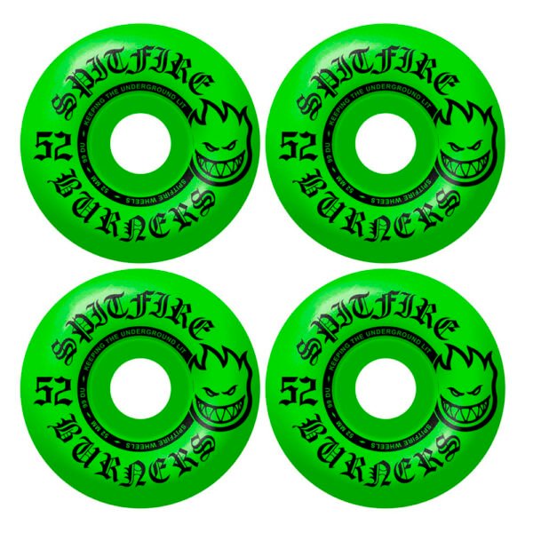 Spitfire Burner Wheels Green 52mm 99DU