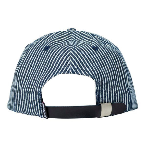 Spitfire Flames Script Indigo Railroad Stripe Snapback