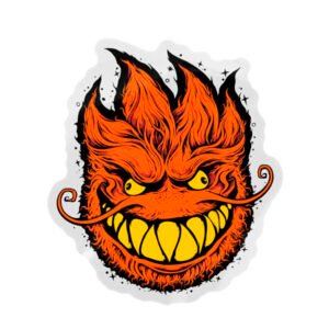Spitfire Grimplehead Sticker 16x14cms