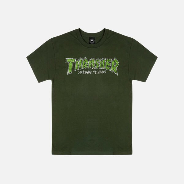 Thrasher Brick Forest Green Tee