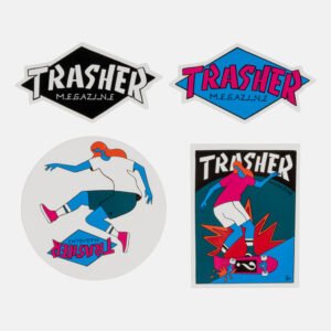 Thrasher Parra 4 Pack Stickers 10x10cms