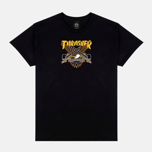 Thrasher x Anti Hero Eaglegram Black Tee
