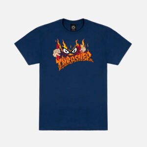 Thrasher x Neckface Sucka Free Navy Tee