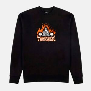 Thrasher x Neckface Who Cares Crewneck