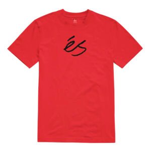 éS Scrip Mid Red Tee