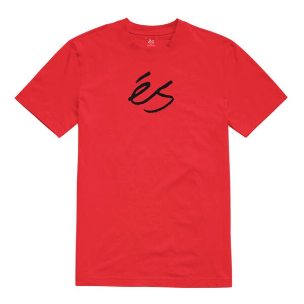 éS Scrip Mid Red Tee