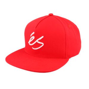 éS Script Red Snapback